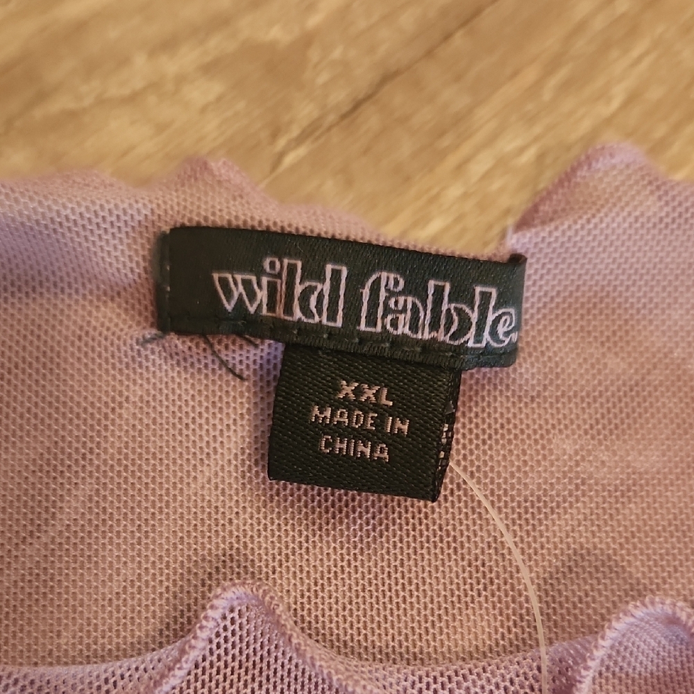 wild fable Lavender Ruffle-Trim Short Sleeve Top - Picture 2 of 7